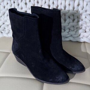 Frye SAMPLE Boots Black Suede Womens Size 6 B